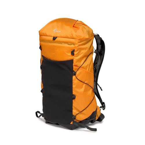 Lowepro RunAbout 18L, Ultraleichter Fotorucksack, Trekkingrucksack, Perfekt für Tagesausflüge, Strapazierfähig und Faltbar, Farbe Orange