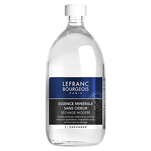 Lefranc & Bourgeois Malmittel, geruchsarmes Lösungsmittel für Ölfarben in 1 L Flasche