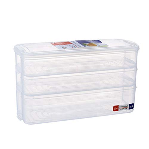 Kunststoff-Aufbewahrungsbox Kühlschrank Platz sparen Umweltfreundlich Gesund für Lebensmittel und andere Lebensmittel (C)