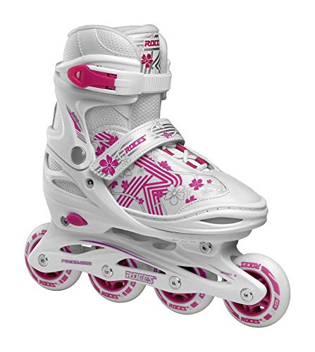 Roces Mädchen Jokey 3.0 Girl Inline-Skates, White-pink, 34/37