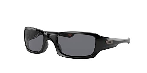 Oakley Sonnenbrille Fives Squared, OO9238, Schwarz (Polished Black/Grey (S3))
