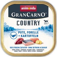 Sparpaket Animonda GranCarno Adult Country 44 x 150 g - Pute, Forelle & Kartoffel