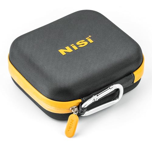 NiSi Großer runder Filterbehälter Version II – Hartschale, 8 Schlitz-Filtertasche für Rundlinsenfilter bis 95 mm – wasserdicht, stoßfest, staubdicht, mit Mikrofaser ausgekleidete Taschen,