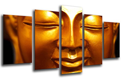 Wandbild - Buddha, Buddha, Entspannung, Zen, Meditation, Entspannung, 165 x 62 cm, Holzdruck - XXL Format - Kunstdruck, ref.26069