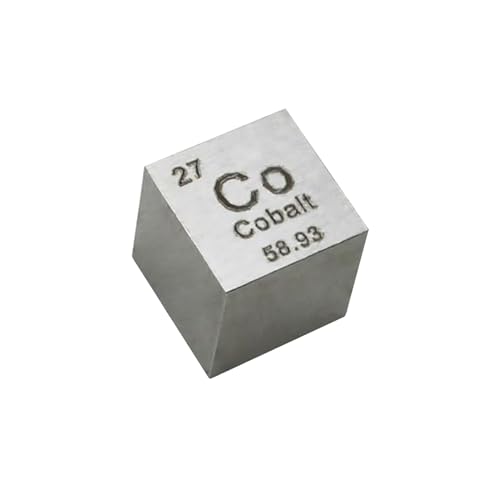 Metallelemente-Würfel, 10 mm, Elementwürfel for Elementsammlungen, Labor, Experimentiermaterial, Hobbys und mehr, 1 Stück, Zink (Color : Cobalt)