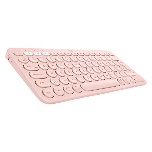 Logitech K380 Multi-Device Bluetooth Keyboard - Tastatur - QWERTY - Spanisch - rosé