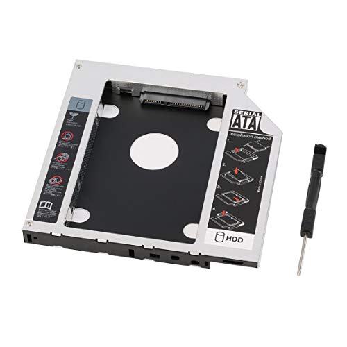 SeniorMar 1208-SS Festplatten-Caddy Serielle ATA-Festplatte HDD SSD-Adapter Caddy-Fach für PC-Laptop-Computer