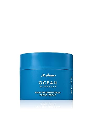 M. Asam OCEAN MINERALS Night Recovery Cream (50 ml) – regenerierende Nachtcreme verbessert die Elastizität & Trockenheitsfältchen, Gesichtscreme pflegt die Haut mit Ceramiden, Sheabutter & Arganöl