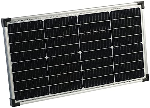 reVolt Solarmodul: Mobiles Solarpanel mit monokristallinen Zellen, 60 W, Silber (Solarpanel Strom)