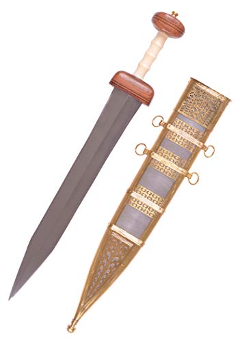 Battle-Merchant Gladius aus Mainz, 1. Jahrhundert n. Chr. inkl. Scheide - 74cm - Römer Schwert aus Metall Erwachsene