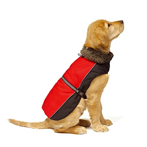 Dog Gone Smart Hundejacke Aspen rot-schwarz Größe: 65 cm