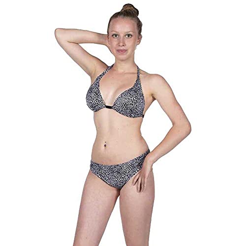 Fashy Damen Damen Bikini Set, Schwarz/Weiß, 42 / B EU