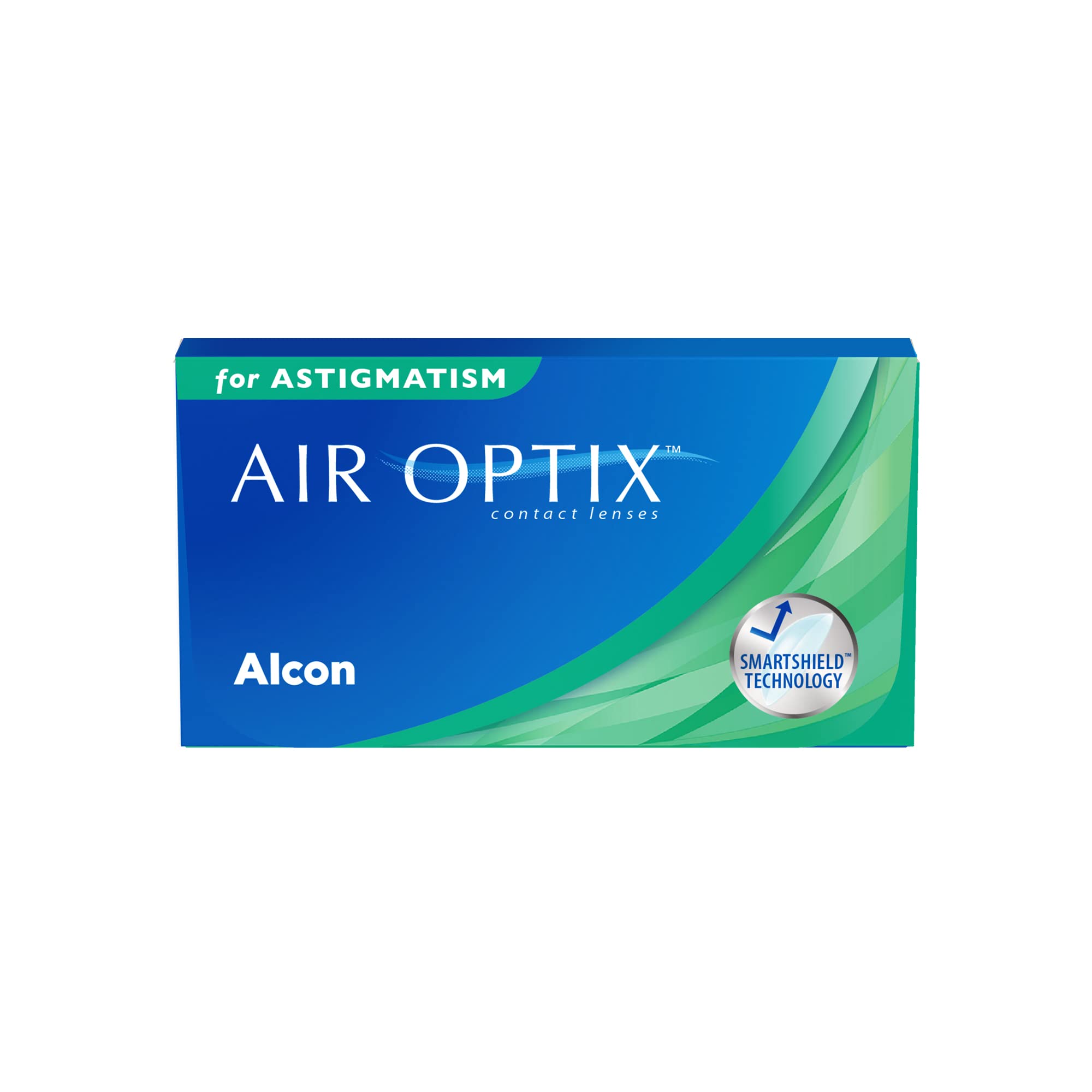 Air Optix for Astigmatism Monatslinsen weich, 6 Stück, BC 8.7 mm, DIA 14.5 mm, CYL -0.75, ACHSE 150, + 2 Dioptrien