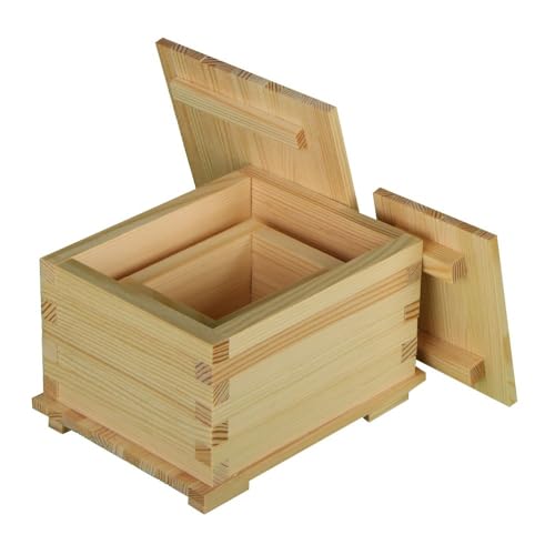WALACHIA Nr.54 – Aufbewahrungsbox – Bausatz aus 100% natürlichem Holz – 130 x 100 x 80 mm – 92 Stück – 8+