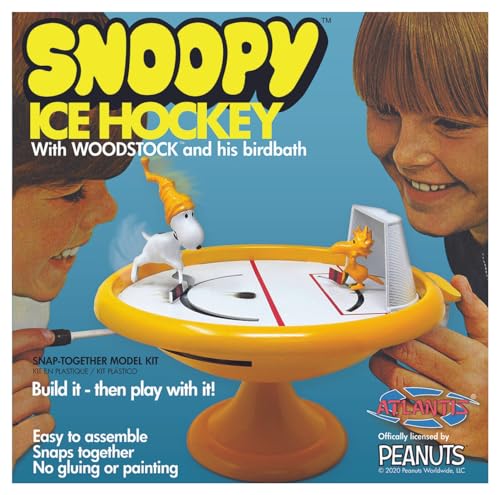 Snoopy und Woodstock Eishockeyspiel, zum Bauen und Spielen