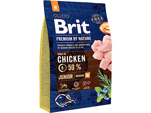 Brit Premium by Nature JUNIOR M 15kg Hundefutter Trockenfutter