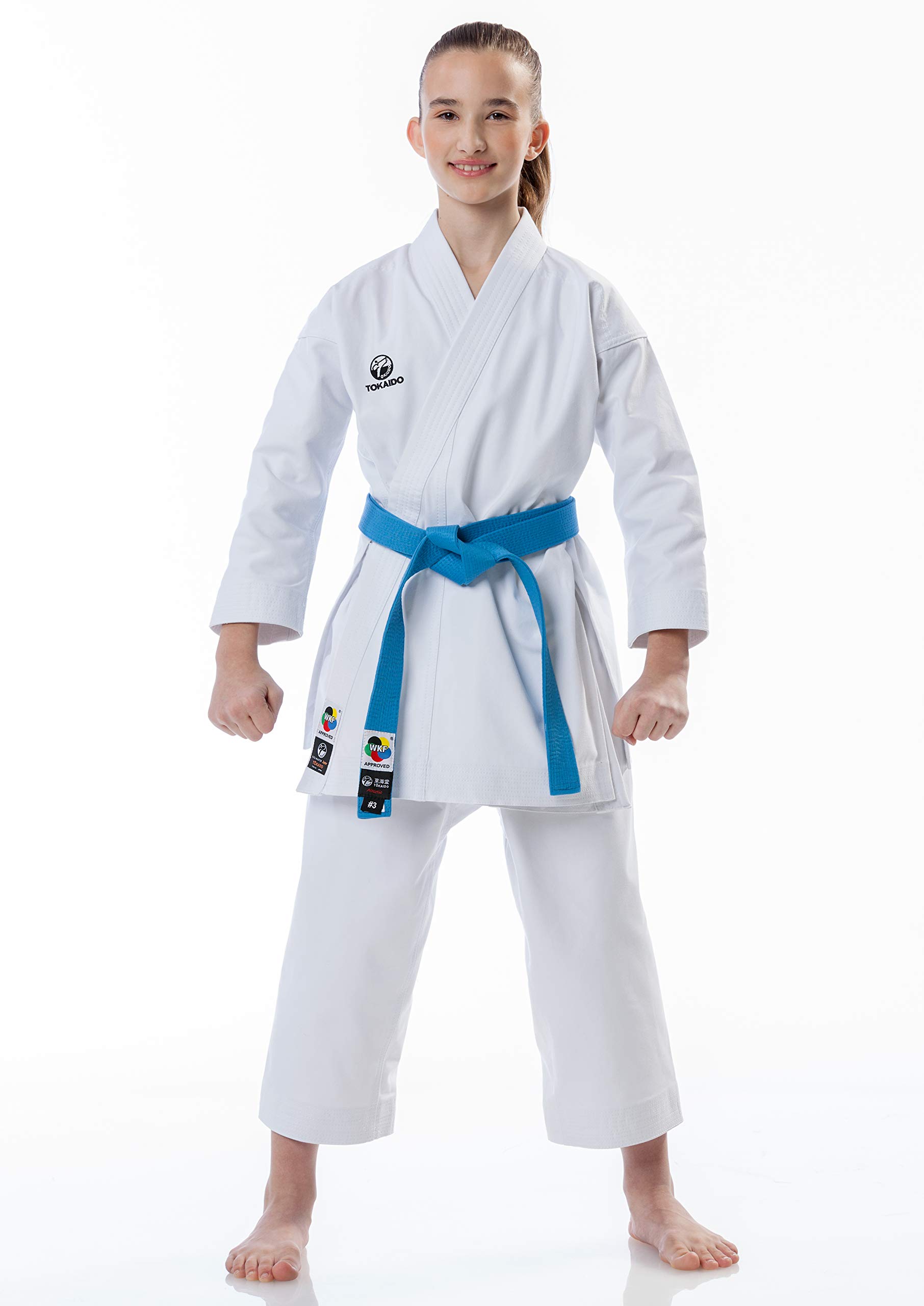 Tokaido Unisex Jugend Kata Master Junior Karateanzug, weiß, 130 (0)