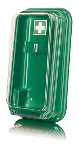 BARIKOS Wandbehälter für eine Augenspülflasche mit 620 ml | Kunststoff-Behälter mit transparentem Deckel