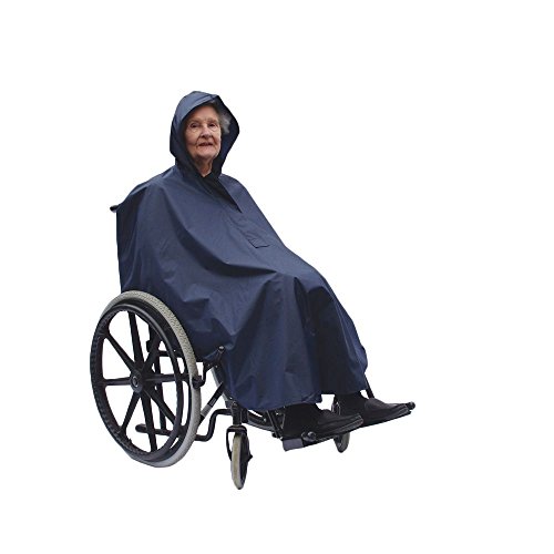 NRS Rollstuhl-Poncho mit Kapuze, leicht, wasserdicht