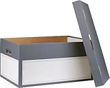 smartboxpro Archiv-/Transportbox L, grau, mit Stülpdeckel