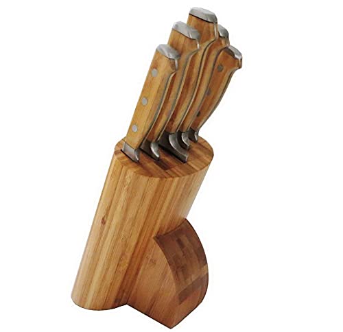Schäfer Messerset 6-teilig Bambusblock Messerblock Bambus