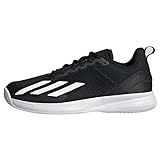 adidas Herren Courtflash Speed Tennis Shoes-Low (Non Football), core Black/FTWR White/Matte Silver, 41 1/3 EU