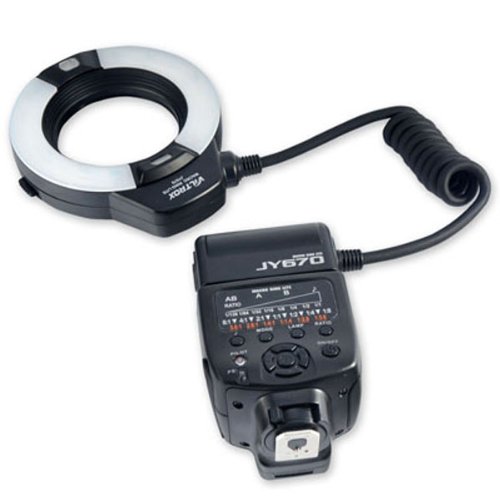JYC Jy-670 Makro-Nahlaufnahme-O-Ring-Lichtblitz für DSLR-Kamera, Canon, Nikon