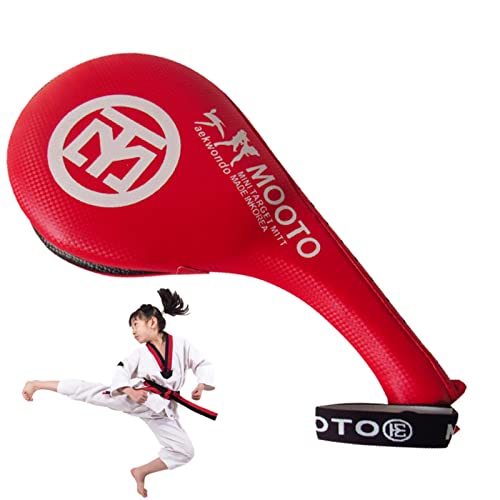 Kicking Pad, Karate-Fuß-Ziel, Doppelschlag-Box-Pads für Kinder, Jugendliche, Erwachsene, Kampfsport-Trainingsgeräte, 37 x 18 cm Buogint