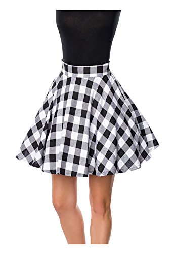 Belsira Damen kurzer Swing-Rock im Retro-Style 2XL