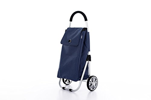 Moderner Luxus Einkaufswagen Einkaufsroller Einkaufstrolley Einkaufstasche (Blau)