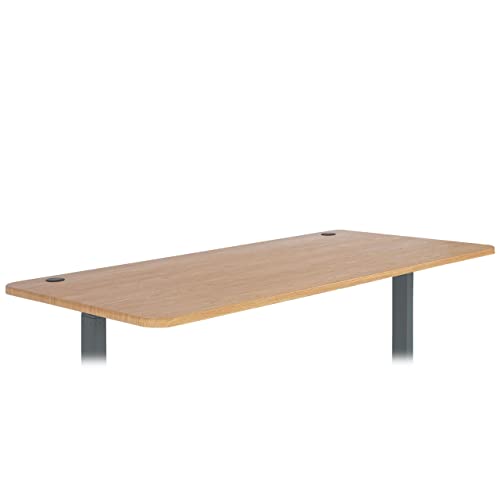 Mendler Tischplatte HWC-D40 für Schreibtische, Schreibtischplatte, 160x80cm - braun Struktur