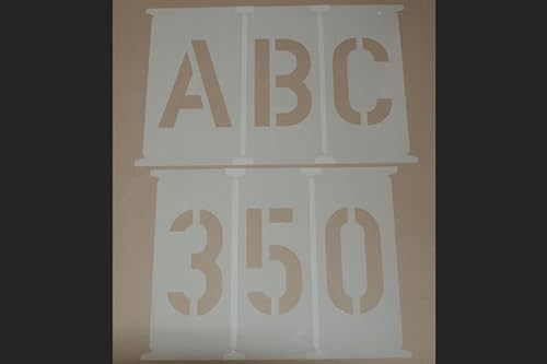 Buchstaben Schablonen 350mm nach DIN 1451; Buchstabenset 35cm; Buchstabenset A-Z; Schablone Großbuchstaben