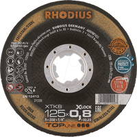 RHODIUS extra dünne INOX Trennscheiben Metall XTK8 EXACT X-LOCK Ø 125 x 0,8 mm für Winkelschleifer Metalltrennscheibe 25 Stück