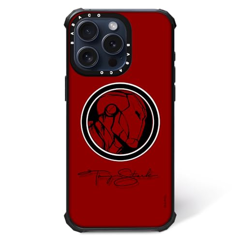 ERT GROUP Original und Offiziell Lizenziertes Marvel Muster Iron Man 037 Magnetisch Handyhülle für iPhone 15 PRO MAX Case, Zoll Kompatibel mit MagSafe, stoßfest, Hülle, Red