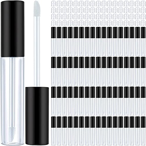 Acfthepiey 100 StüCk 10 Ml Leere Lipgloss-Tuben Klare NachfüLlbare Mini-Lippenbalsam-Gloss-BehäLter Flaschen Kunststoff-Lipgloss-BehäLter