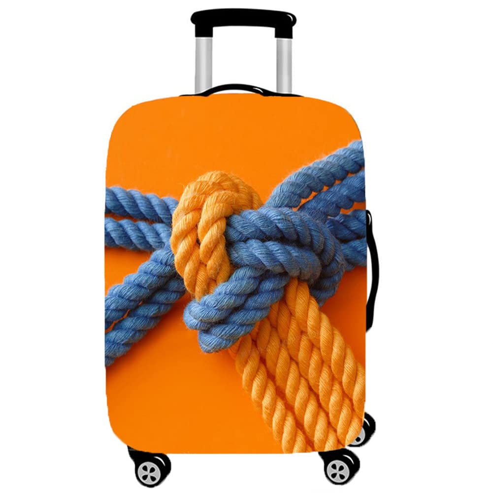 Elastisch Kofferhülle, DOTBUY 3D Reise Kofferschutzhülle Gepäck Cover Reisekoffer Hülle Schutz Bezug Schutzhülle Waschbare Reisetasche Kofferbezug (Seil,XL (30-32 Zoll))