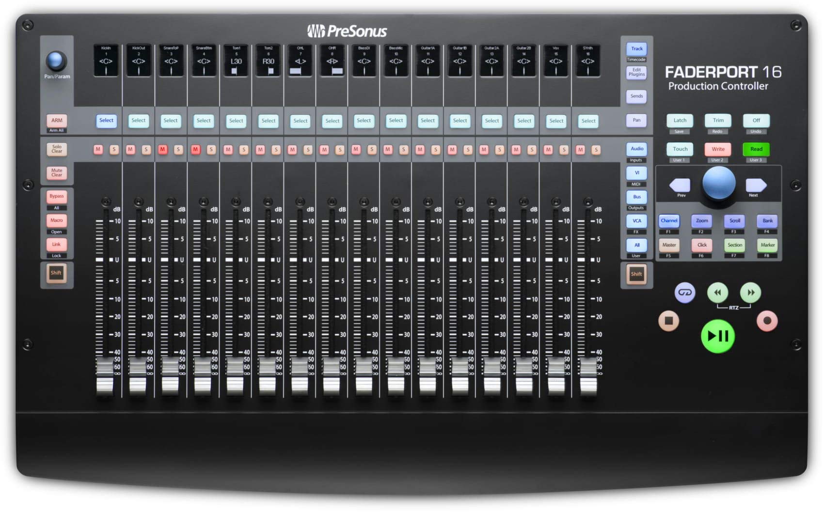 PreSonus FaderPort 16, 16-Fader DAW Mix Production Controller, mit Softwarepaket