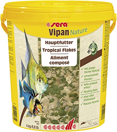 Sera Vipan Nature GF das natürliche Hauptfutter aus großen Flocken ohne Farb und Konservierungsstoffe, 1er Pack (1 x 21 l)
