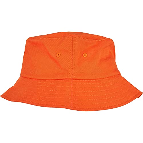 Flexfit Unisex Cotton Twill Bucket Hat Hut, orange, one Size