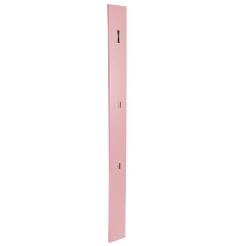 Miami 715702RQ Wandgarderobe 170cm mit 3 Haken, Holz, rosa, 2.2 x 14 x 170 cm