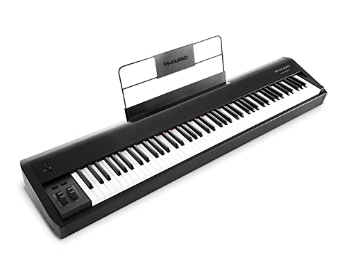 M-Audio Hammer 88 Hochwertiger 88-Tasten Hammermechanik USB/MIDI Keyboard Controller inklusive einer Software Suite auf Studio-Niveau, 1 Stück
