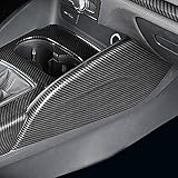 Auto ABS Carbon Faser Mittelkonsole Becherhalter Rahmen Trim Zubehör Für A3 S3 RS3 8V 2014-2018 (Carbon Faser)
