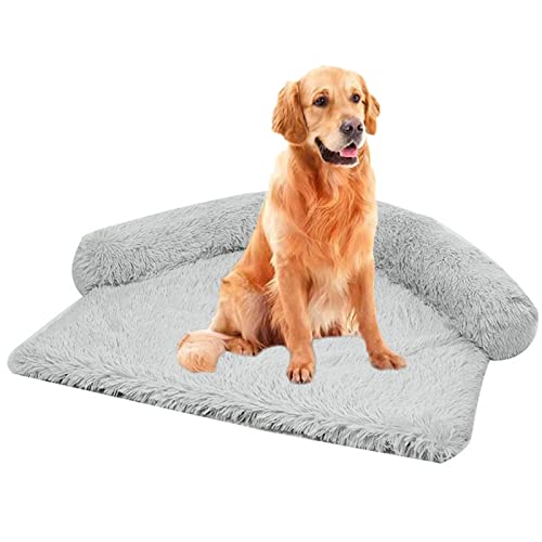 Calming Hundebett, Groß, Gemütlich, Matratze Mit 4cm Langem Plüsch Für Haustiere, Bequemes Sofa, Hundebett, Waschbar, Rutschfest, Kissen Für Kleine, Mittelgroße Und Große Katzen, Hunde