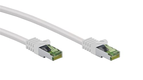 goobay 61111 - CAT 8.1 Rohkabel - Netzwerkkabel/LAN Kabel - Highspeed 40Gbits Patchkabel mit S/FTP PiMF Schirmung/weiß / 20M
