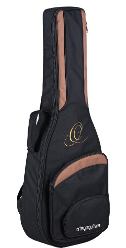 Ortega Guitars ONB14 hochwertige Konzertgitarren Tasche 1/4 Größe mit Rucksackgarnitur schwarz