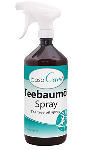 cdVet Naturprodukte casaCare Teebaumöl Spray 1 Liter - Duftölspray - angenehmer + frischer Duft - Reinigung der Atemluft - Verbesserung Raumklima - ätherische Öle - Wohlbefinden - natürlich -