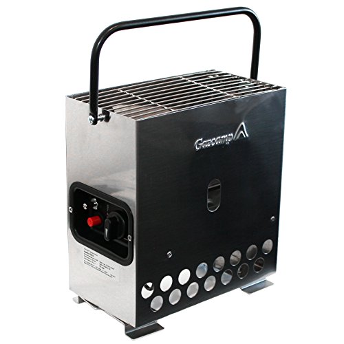 Heatbox 2000 in Edelstahl Gasheizung Heizung incl. Schlauch mit Schnellkupplung