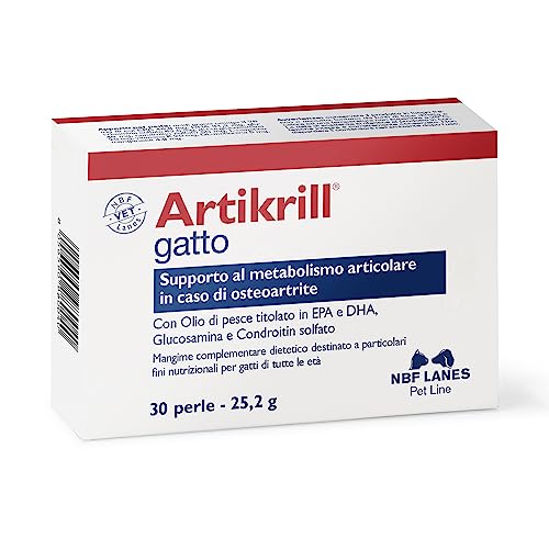 Artikrill Gatto – Katze gegen Entzündungen, Gelenk, 30 Perlen