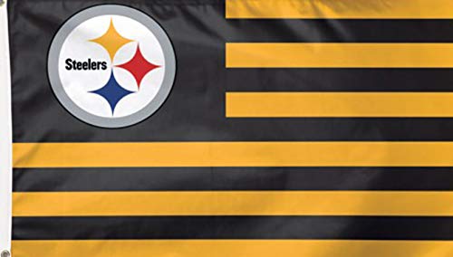 Wincraft Snack-Schale Pittsburgh Steelers NFL American Flagge 3 Fuß von 5 Fuß