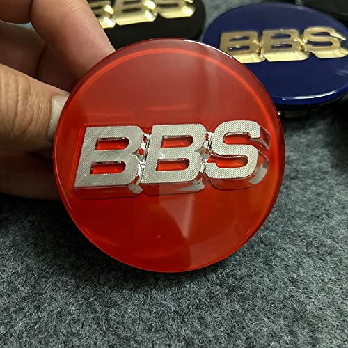 4 Stück Nabendeckel Radnabendeckel, für BBS 56MM 60MM 65MM 68MM 70MM Nabenkappen Wasserdicht Radnabenkappen Staubdicht Radnabendeckel mit Logo,B-70MM